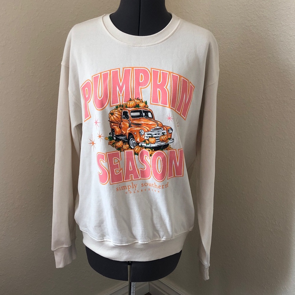 Simply Southern Cream Pumpkin Season Sweatshirt